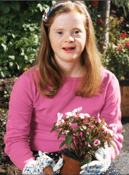 Beautiful Girl with Down syndrome 