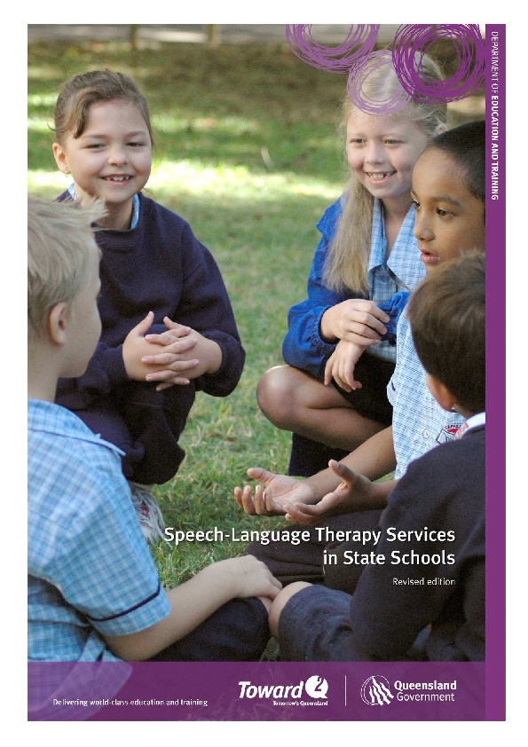 Speech - language Therapy Services in state schools 