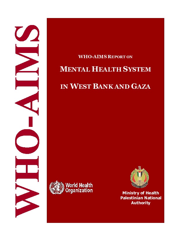 Mental Health System In West Bank And Gaza 