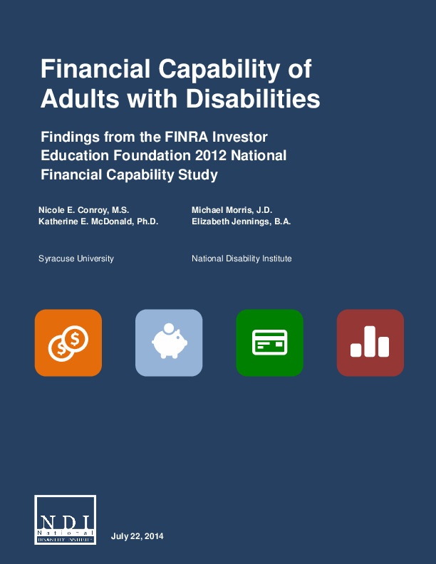 Financial Capability Of Adults with Disabilities 