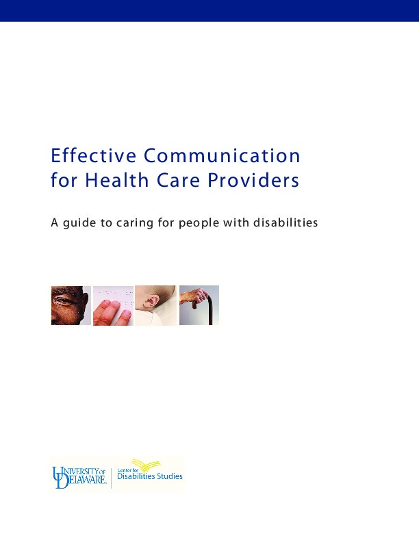 Effective Communication For Health care Providers  