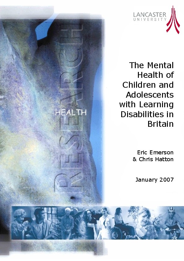 The Mental Health of children and Adolescents with Learning Disabilities in Britain 