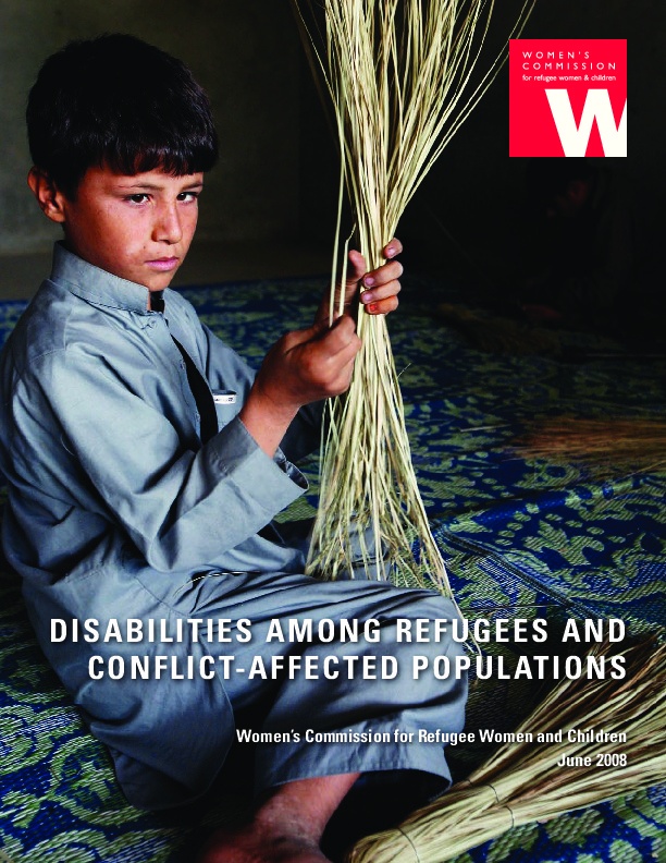 Disabilities Among Refugees and Conflict - Affected Populations 