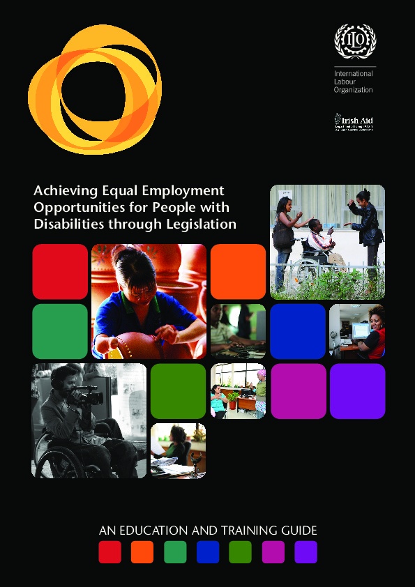 Achieving equal employment opportunities for people with disabilities through legislation 