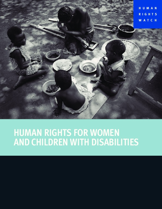 Human Rights For Women and Children With Disabilities 