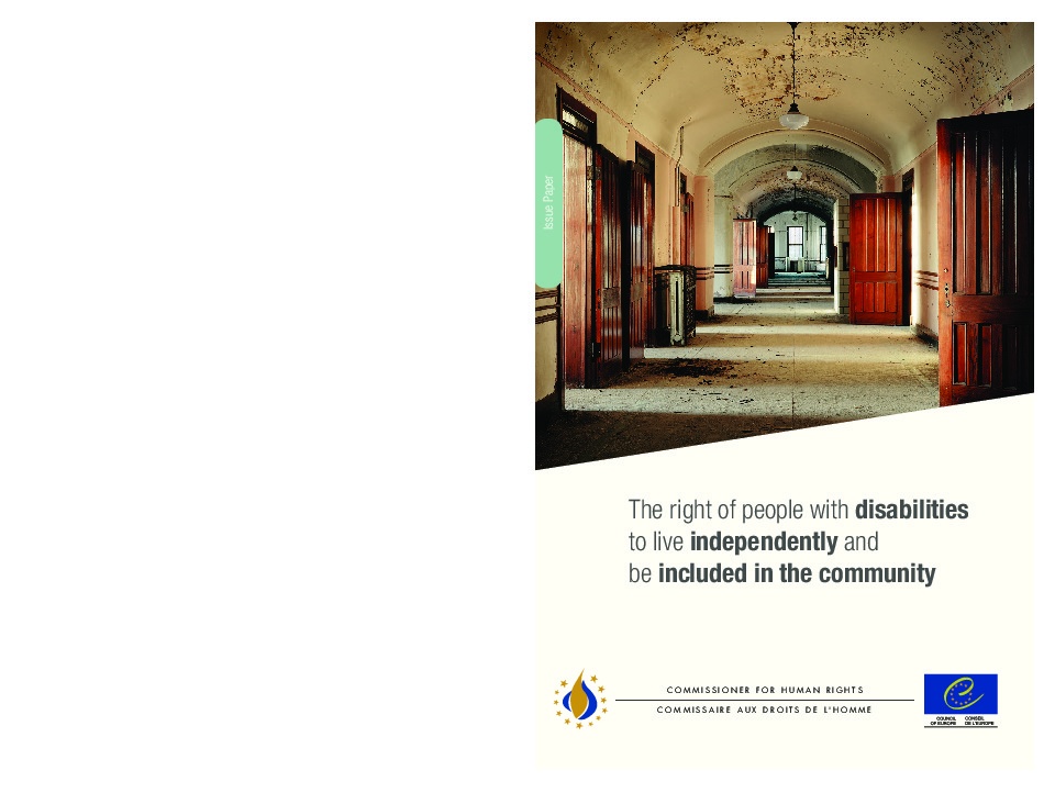 The Rights of People with Disabilities to Live Independently and be Included in the Community  