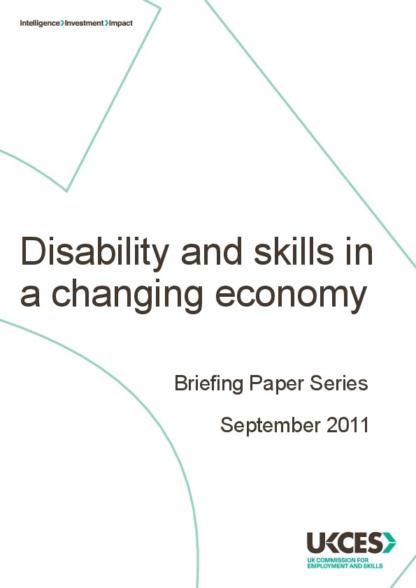 Disability and Skills in a Changing Economy 