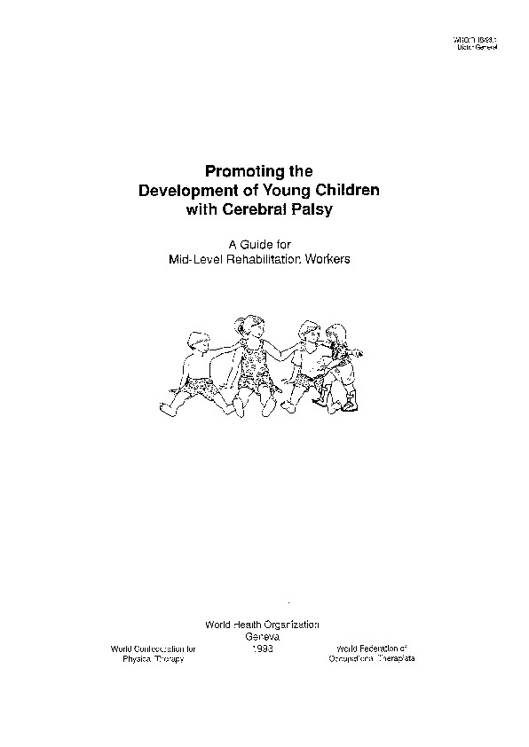 promoting the Development of Young Children with Cerebral Palsy 