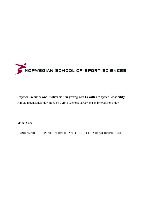 Physical activity and motivation in young adults 
