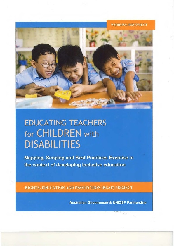 Education Teachers for Children with Disabilities 