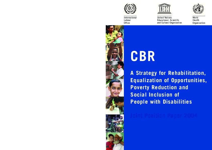 A Strategy For Rehabilitation Equalization of Opportunities Poverty Reduction and Social Inclusion of People with Disabilities  