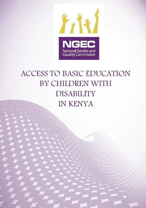 Access to Basic Education By Children with Disability in Kenya 