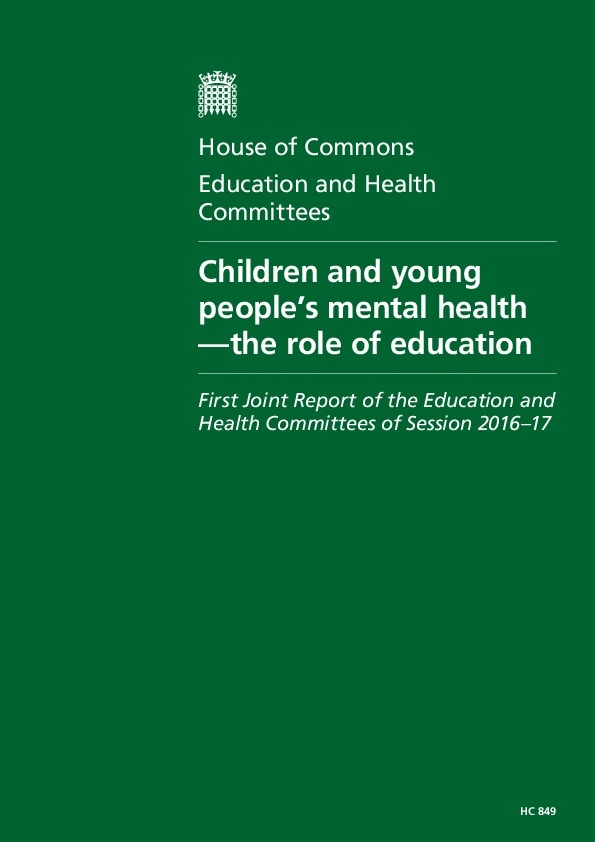  Children and Young People mental Health- The role of Education 