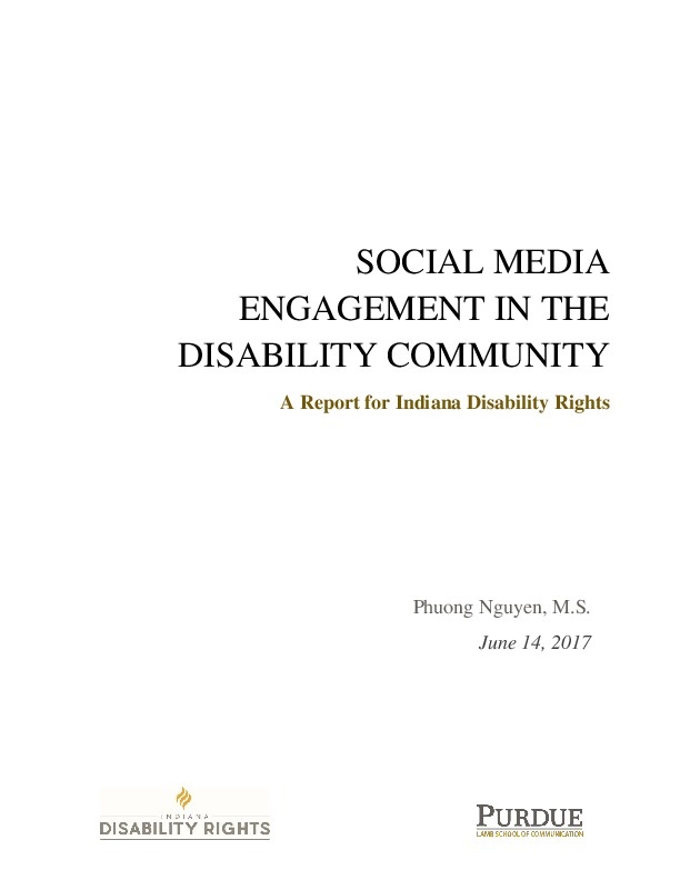 Social Media Engagement in the Disability Community 